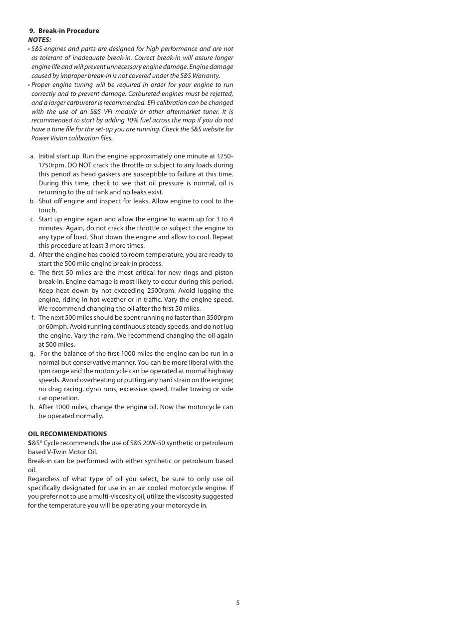 S&S Cycle Piston and Big Bore Kits 98 and 107 for 1999-06 and 2007-14 Big Twins User Manual | Page 5 / 5