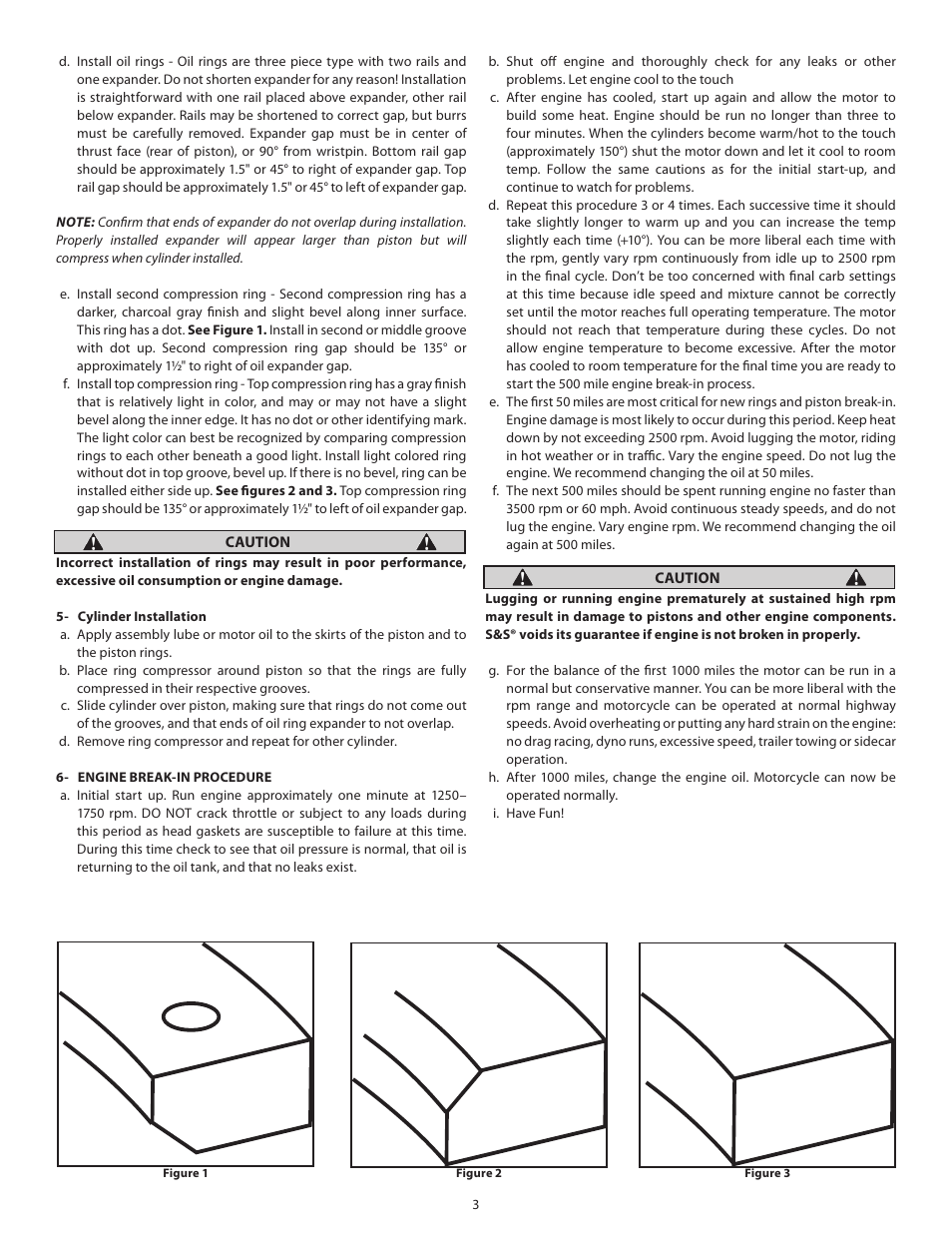 S&S Cycle Replacement Pistons 80 For Harley-Davidson Evolution Big Twin Engines User Manual | Page 3 / 3