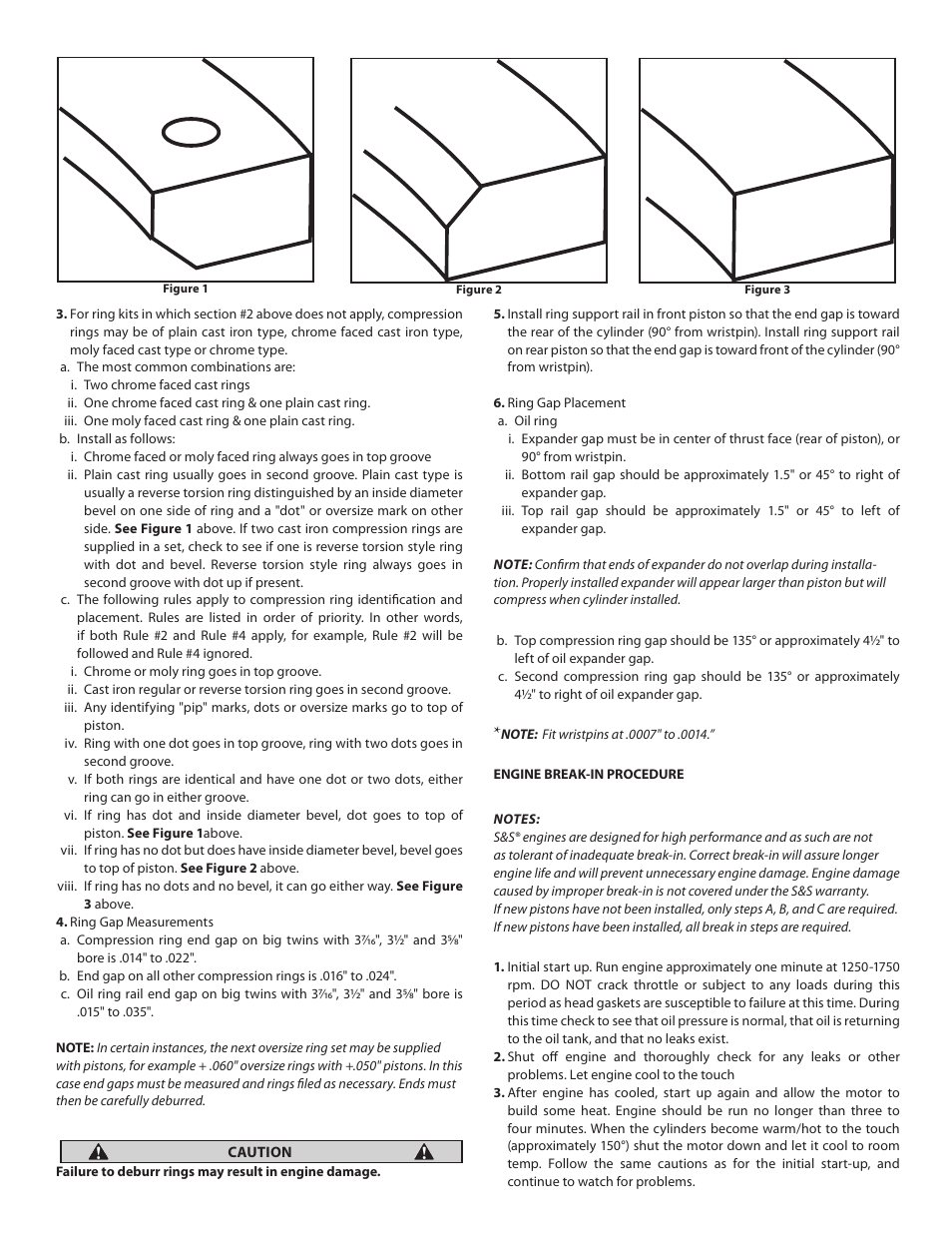 S&S Cycle Forged Pistons For Stock Bore And 35/8 Bore Harley-Davidson 1936-99 Big Twin And 1957- Present Sportster Models User Manual | Page 3 / 5