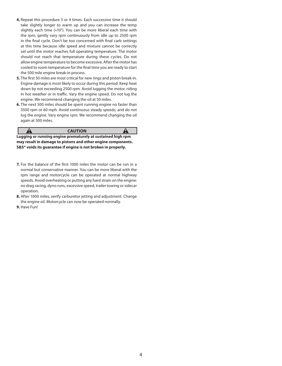 S&S Cycle Forged Pistons For Stock Bore And 35/8 Bore Harley-Davidson 1936-99 Big Twin And 1957- Present Sportster Models User Manual | Page 4 / 5