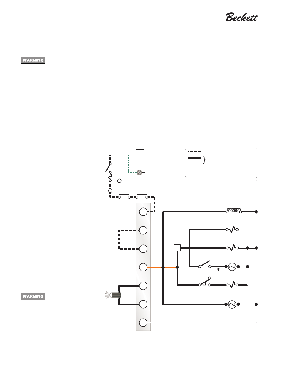 Wire the burner, Instruction manual – model cf2300a oil burner | Beckett CF 2300A User Manual | Page 10 / 16