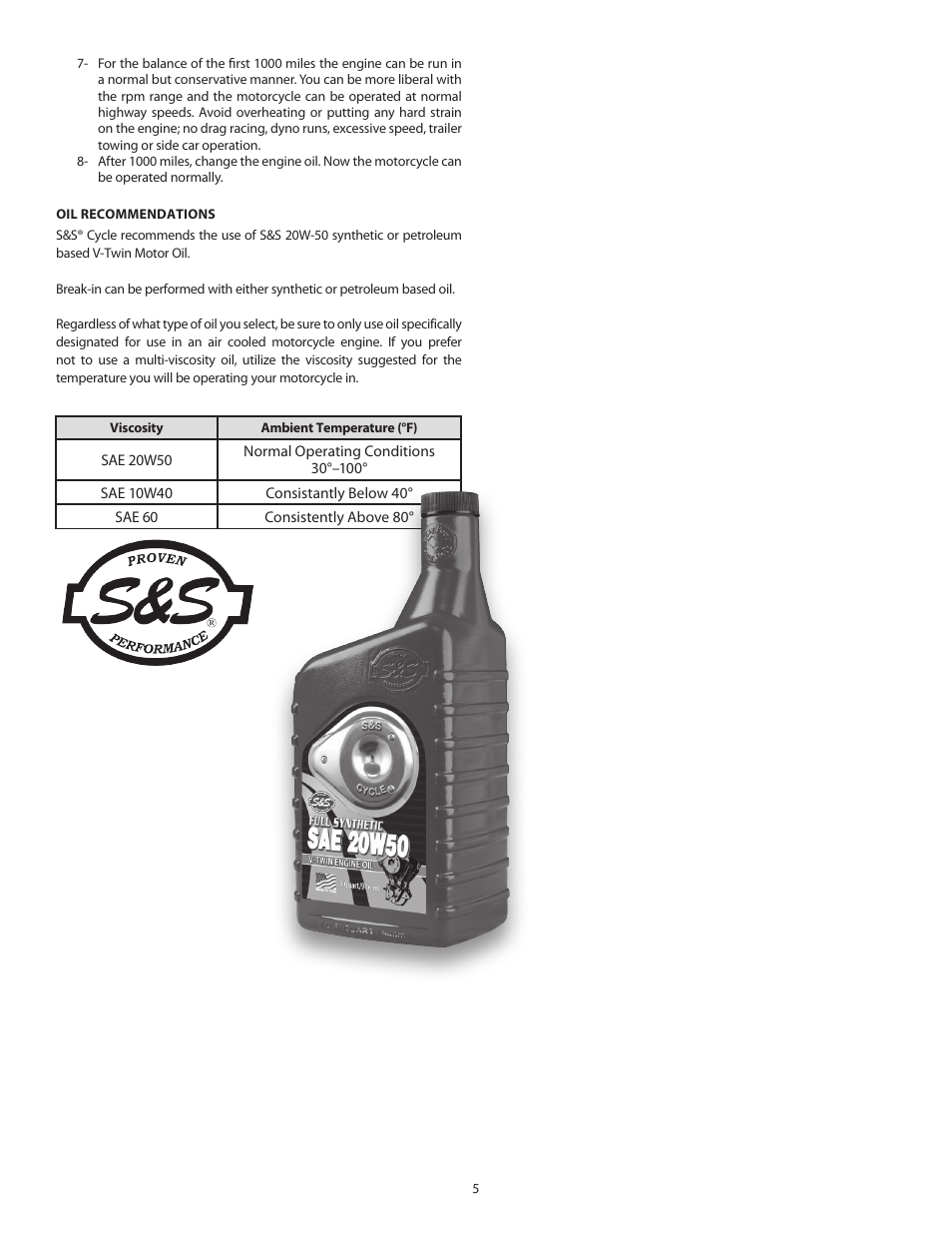 S&S Cycle Big Bore Kits 97 & 106 for 1999–06 & 2007–Up Big Twins User Manual | Page 5 / 5