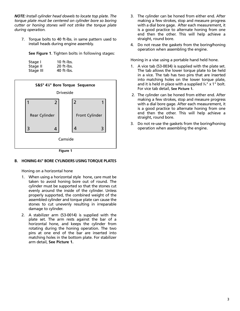 S&S Cycle Torque Plate Kit for 4 3/8 Bore Cylinders User Manual | Page 3 / 4