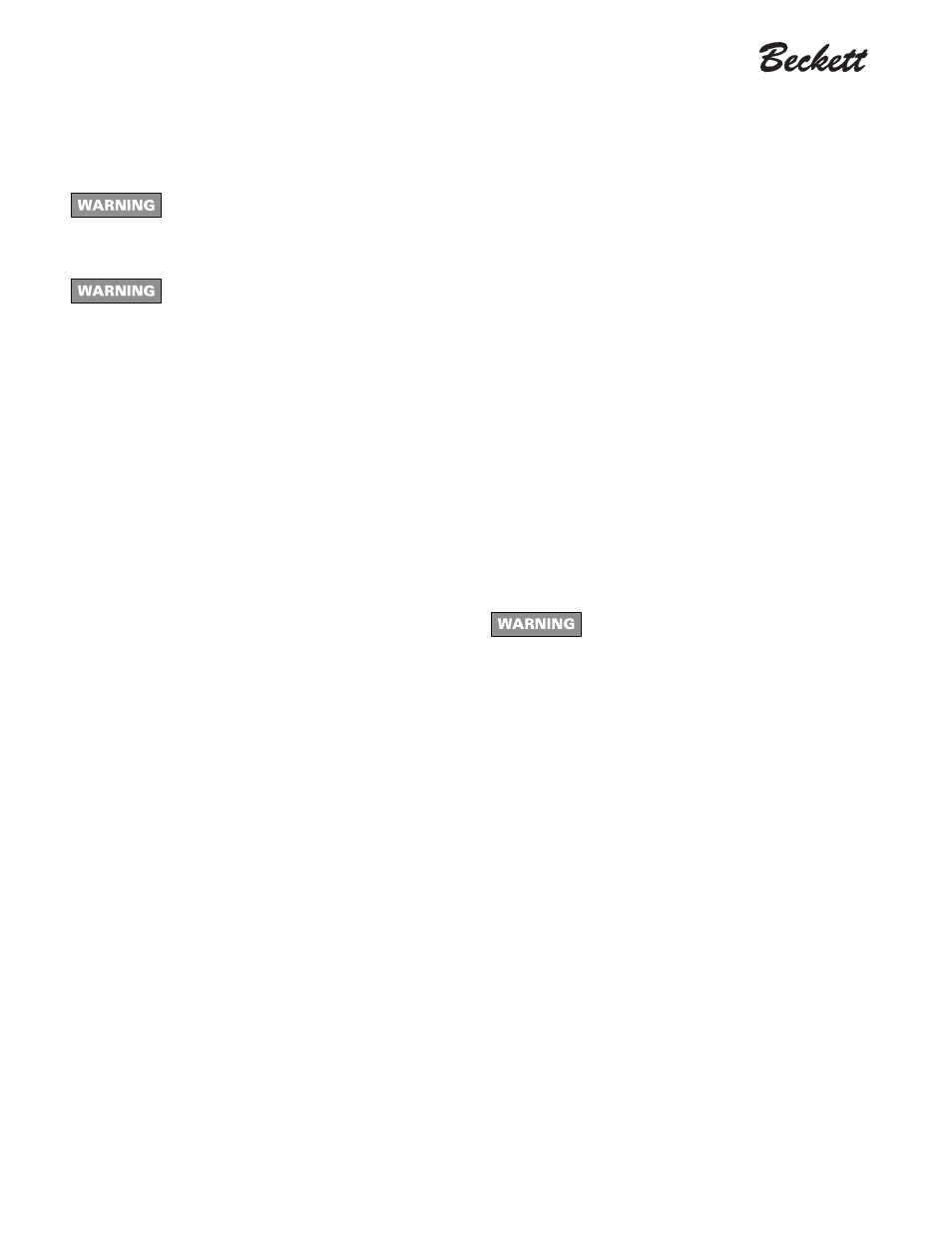 Start the burner | Beckett CF 1400 User Manual | Page 14 / 16