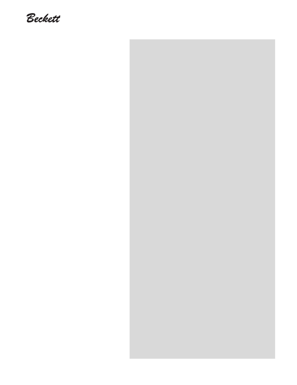 Beckett CF 1400 User Manual | Page 3 / 16