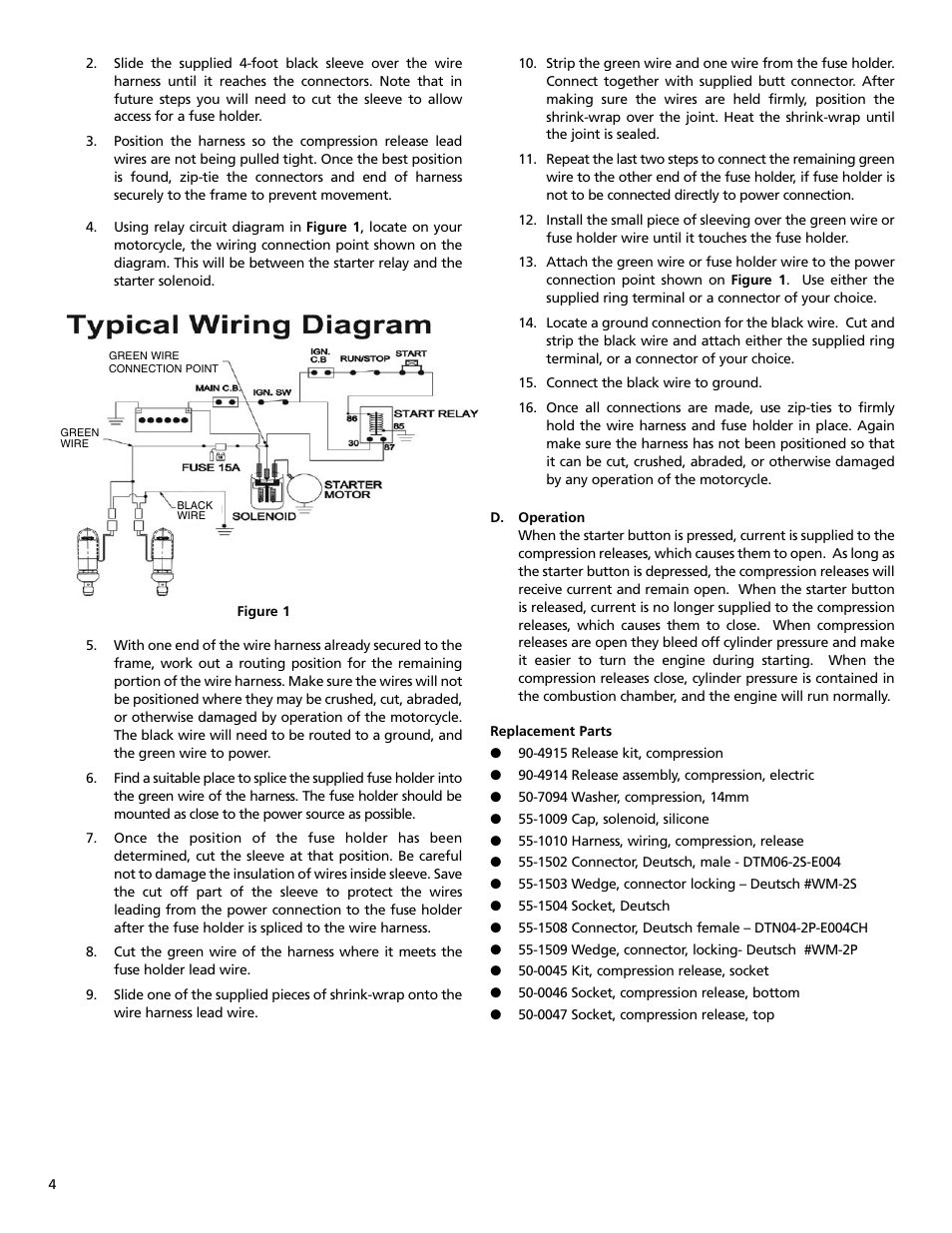 S&S Cycle Electric Compression Release PN 90-4915 User Manual | Page 4 / 4