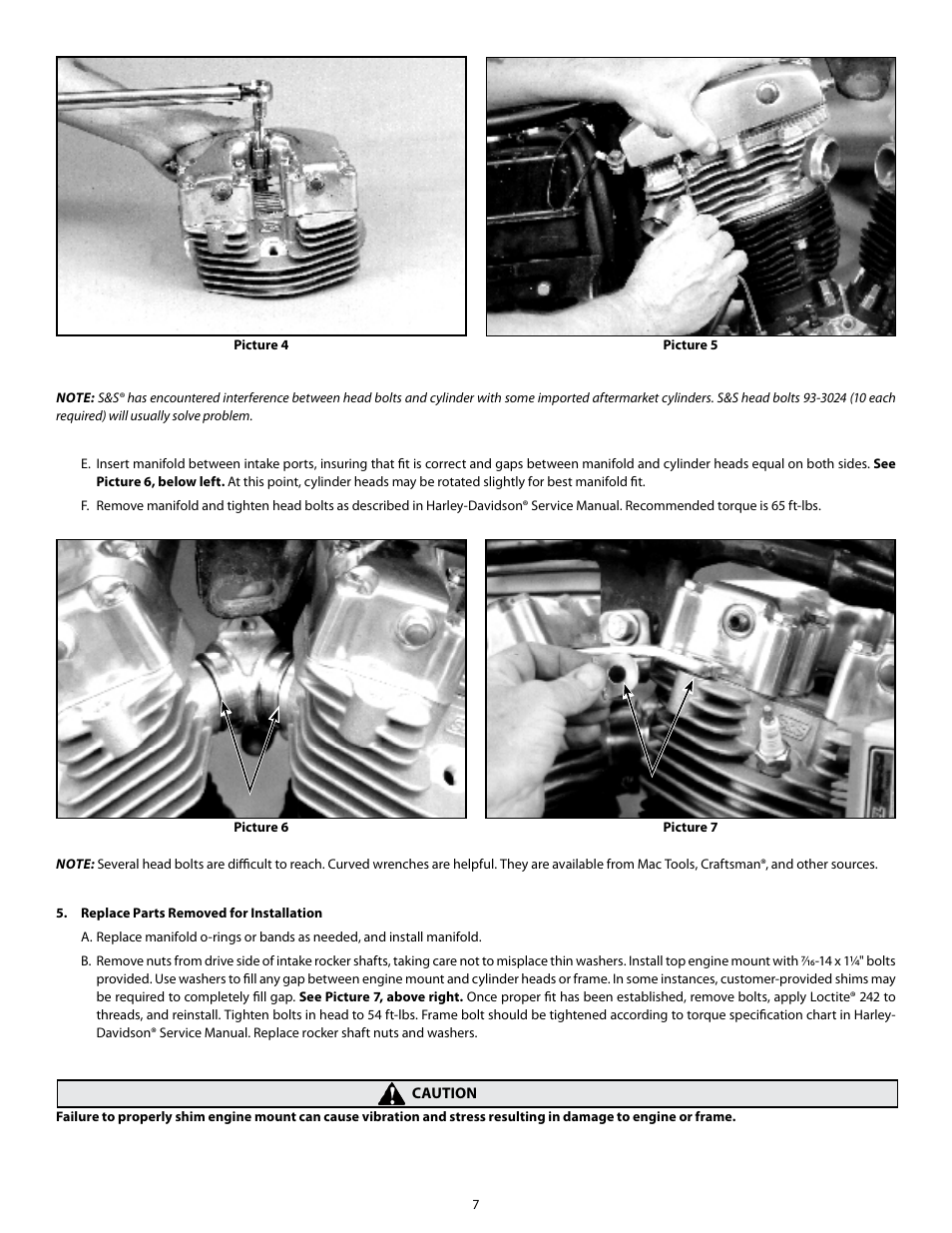 S&S Cycle Super Stock Cylinder Heads for 1966–1984 Shovelhead Models User Manual | Page 7 / 10