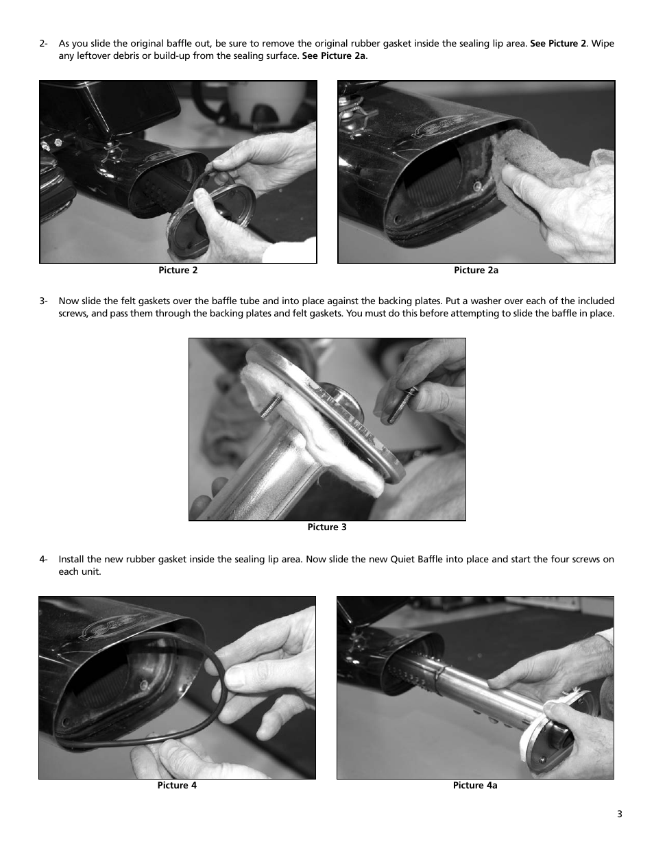 S&S Cycle SPO Quiet Baffle (PN 55-6023) User Manual | Page 3 / 4