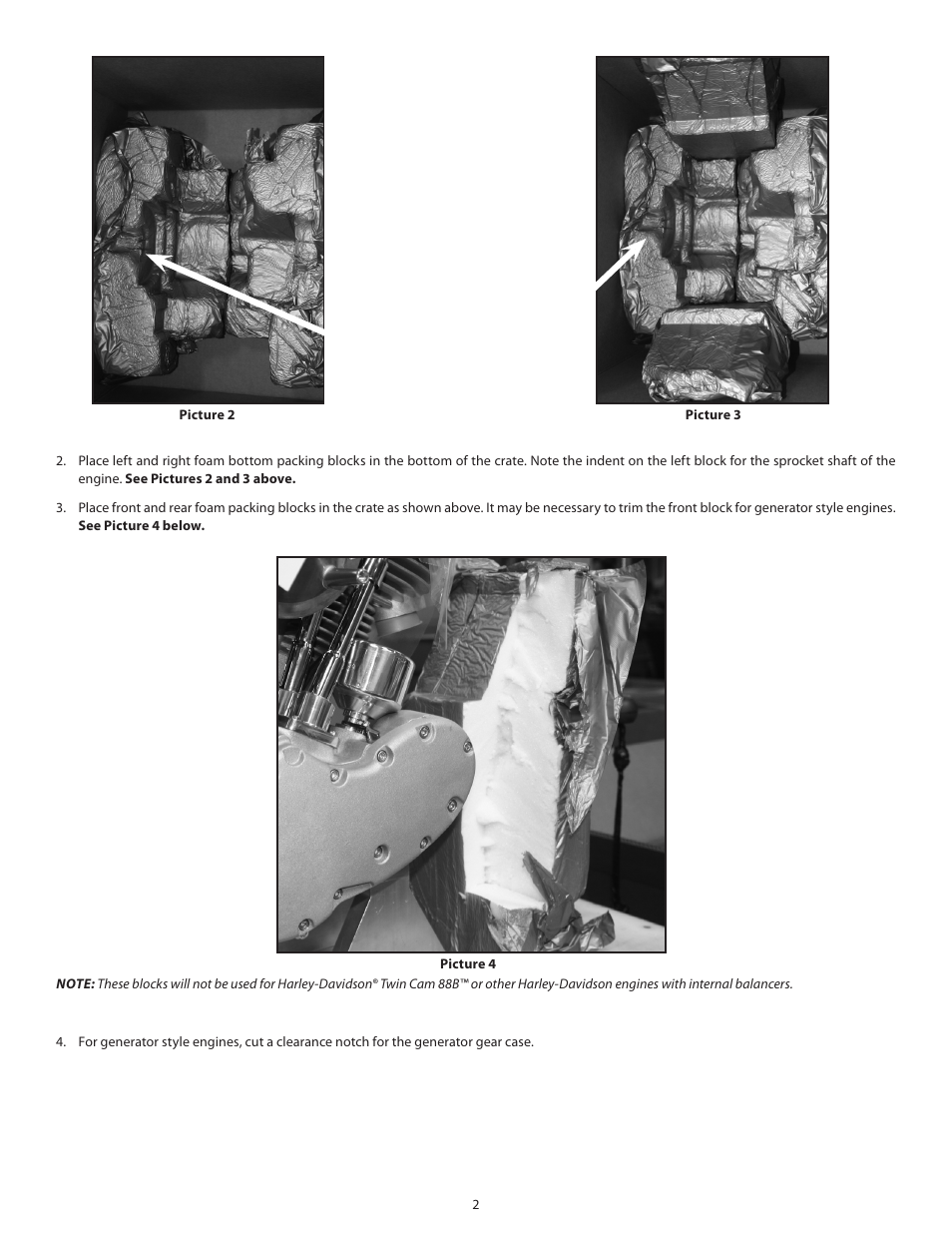 S&S Cycle Engine Shipping Crate 50-9578 User Manual | Page 2 / 4