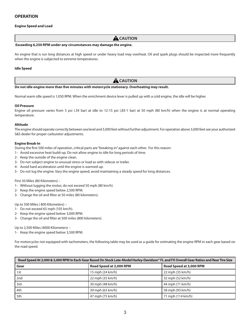 S&S Cycle 49-State EPA Certified Engine User Manual | Page 3 / 8