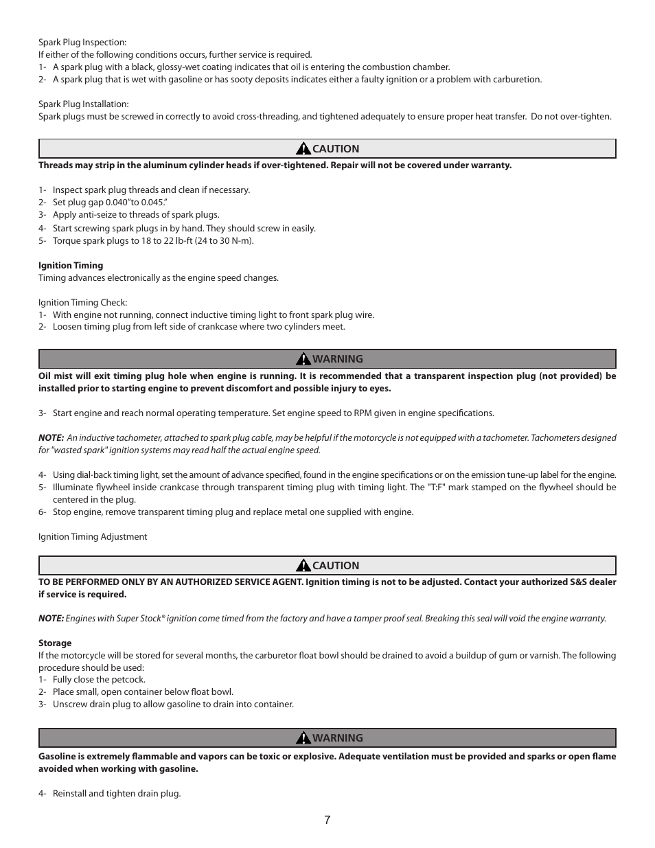 S&S Cycle 49-State EPA Certified Engine User Manual | Page 7 / 8