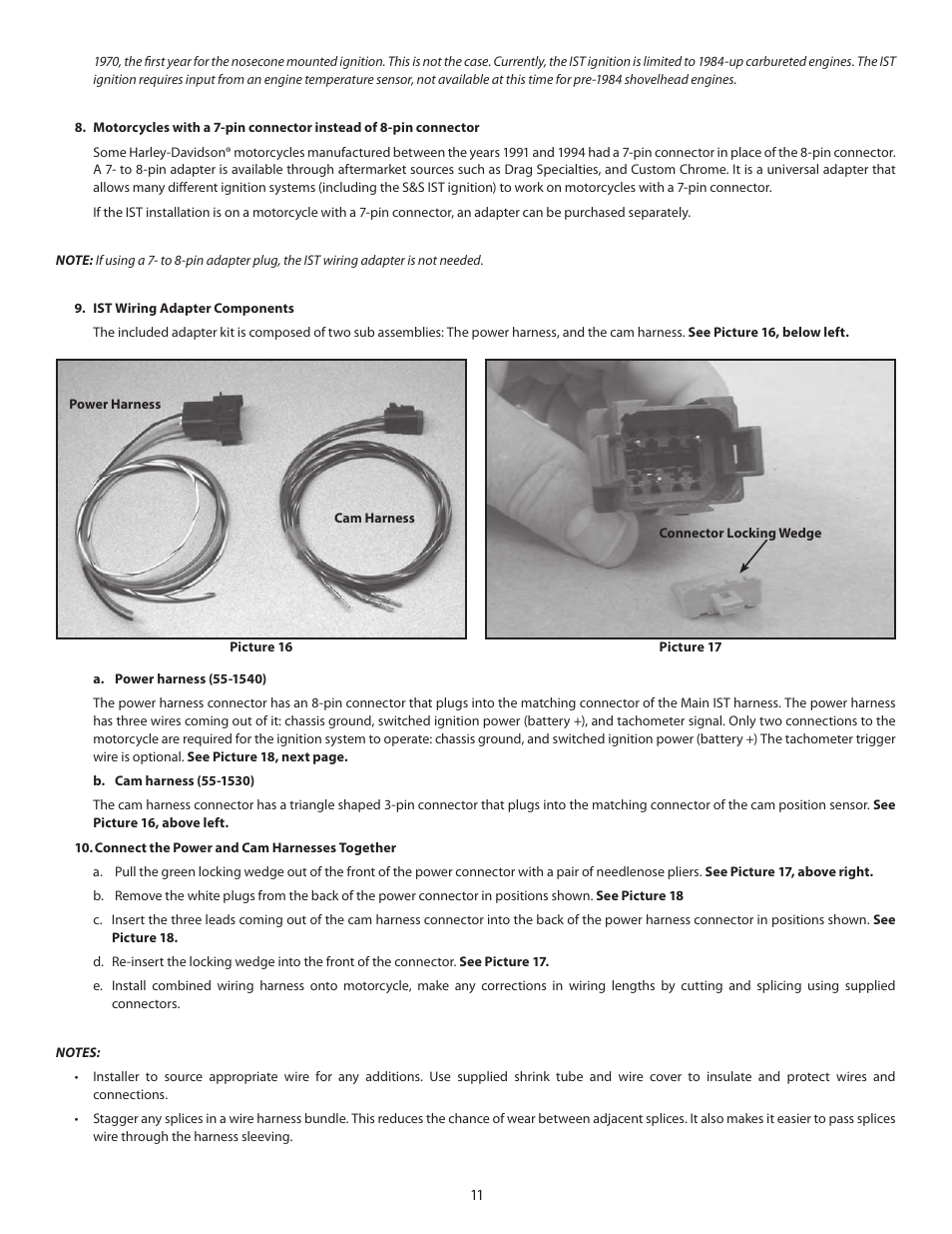 S&S Cycle IST Ignition System for 1984-1999 Big Twin and Custom Applications User Manual | Page 11 / 17