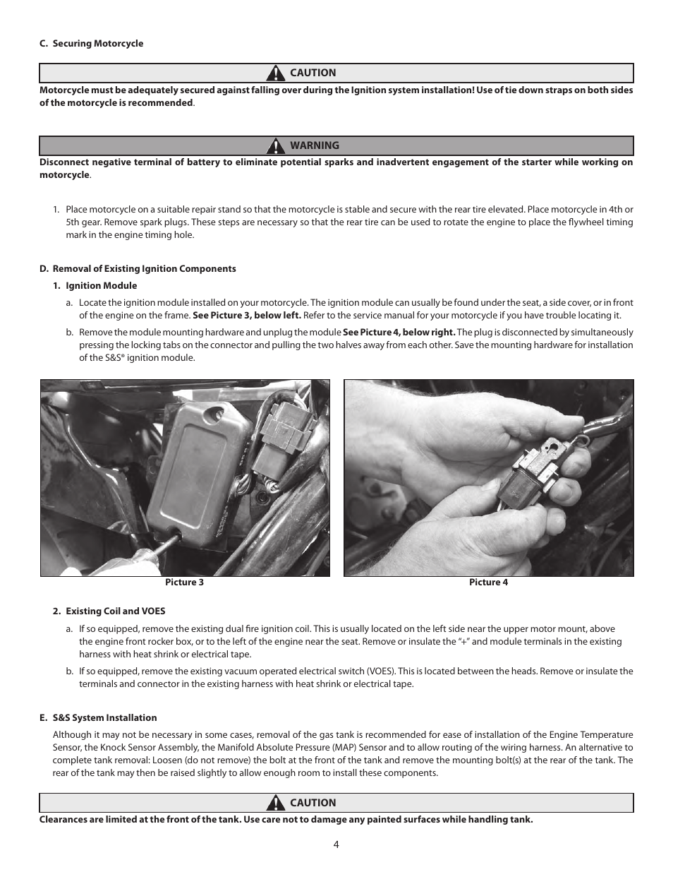 S&S Cycle IST Ignition System for 1984-1999 Big Twin and Custom Applications User Manual | Page 4 / 17