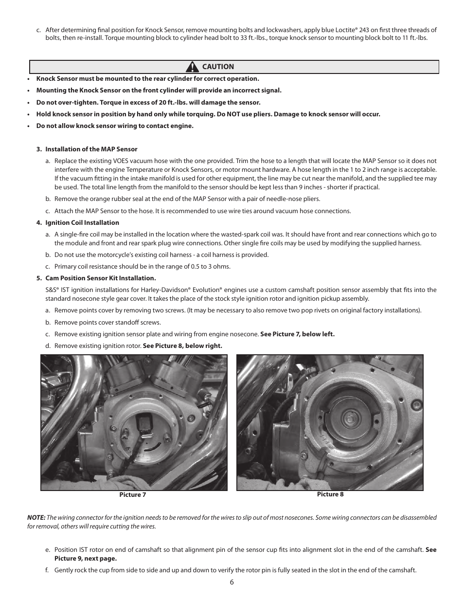 S&S Cycle IST Ignition System for 1984-1999 Big Twin and Custom Applications User Manual | Page 6 / 17