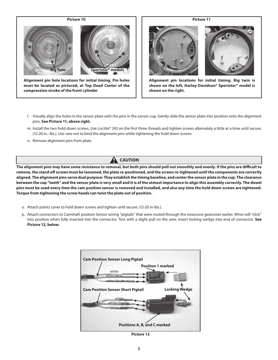 S&S Cycle IST Ignition System for 1984-1999 Big Twin and Custom Applications User Manual | Page 8 / 17