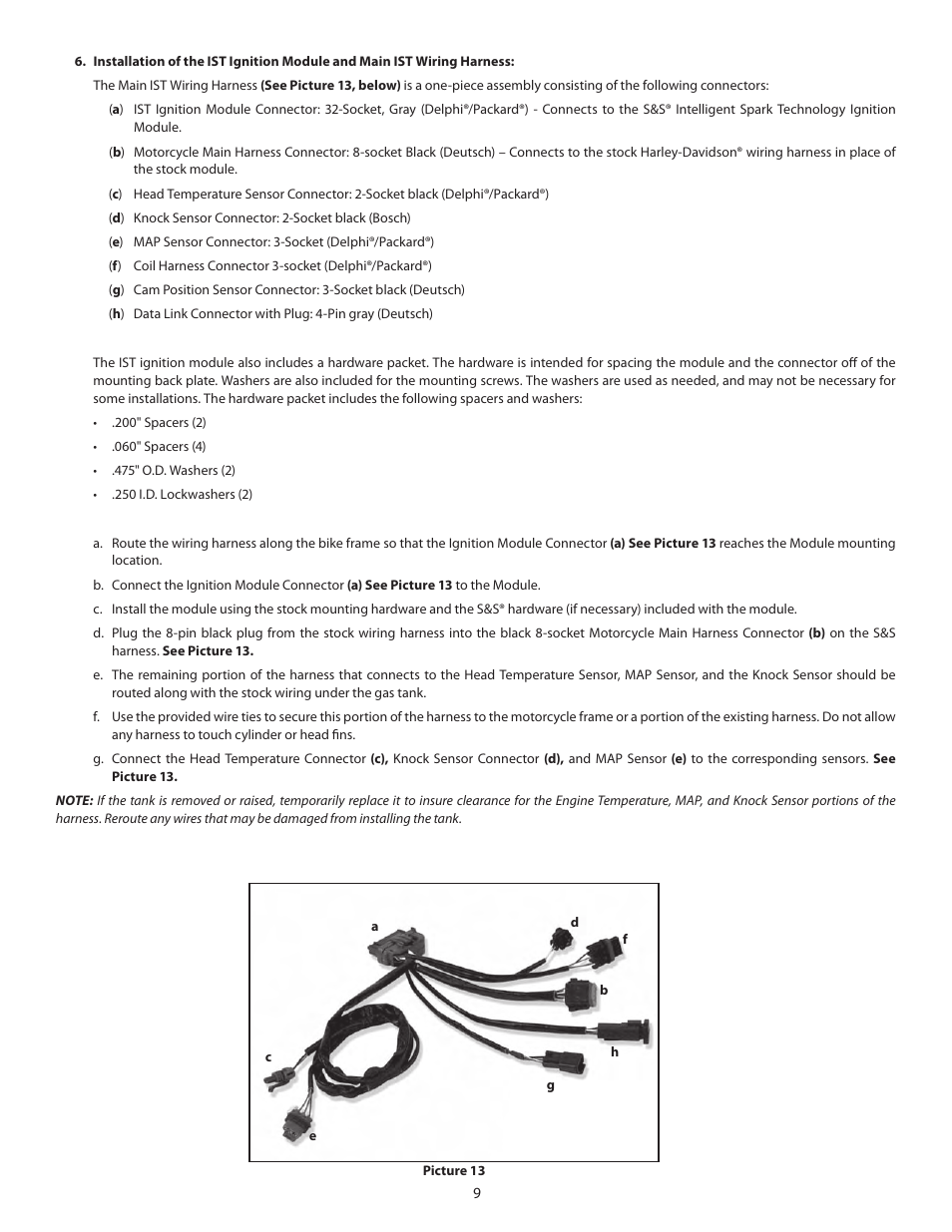 S&S Cycle IST Ignition System for 1984-1999 Big Twin and Custom Applications User Manual | Page 9 / 17