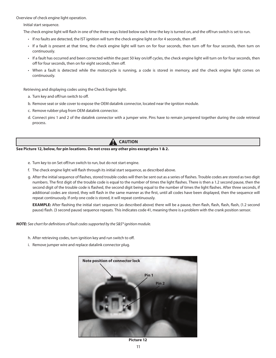 S&S Cycle IST Ignition System for S&S V-Series Engines with Flywheel Machined for Crank Trigger User Manual | Page 11 / 14