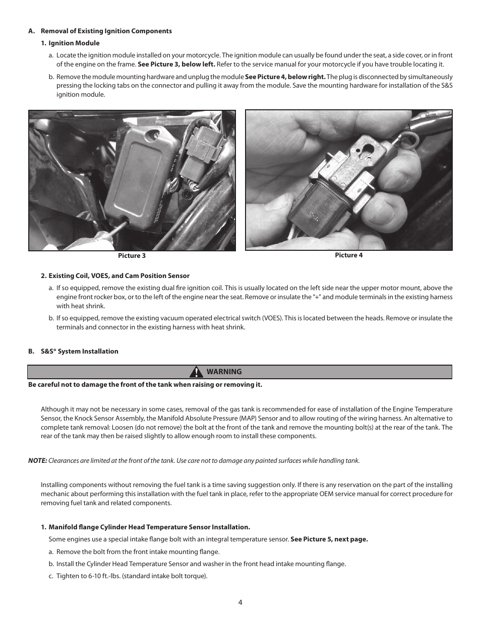 S&S Cycle IST Ignition System for S&S V-Series Engines with Flywheel Machined for Crank Trigger User Manual | Page 4 / 14