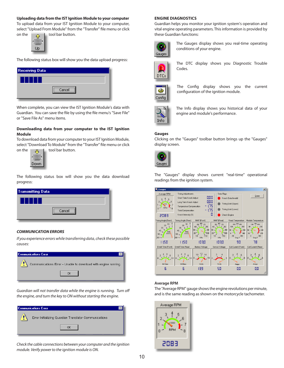 S&S Cycle Cycle Guardian Diagnostic System User Manual | Page 10 / 16