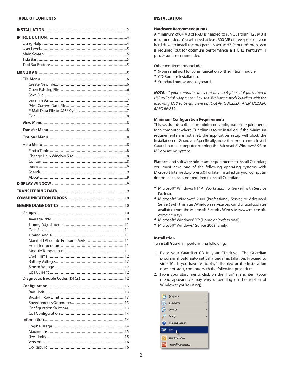 S&S Cycle Cycle Guardian Diagnostic System User Manual | Page 2 / 16