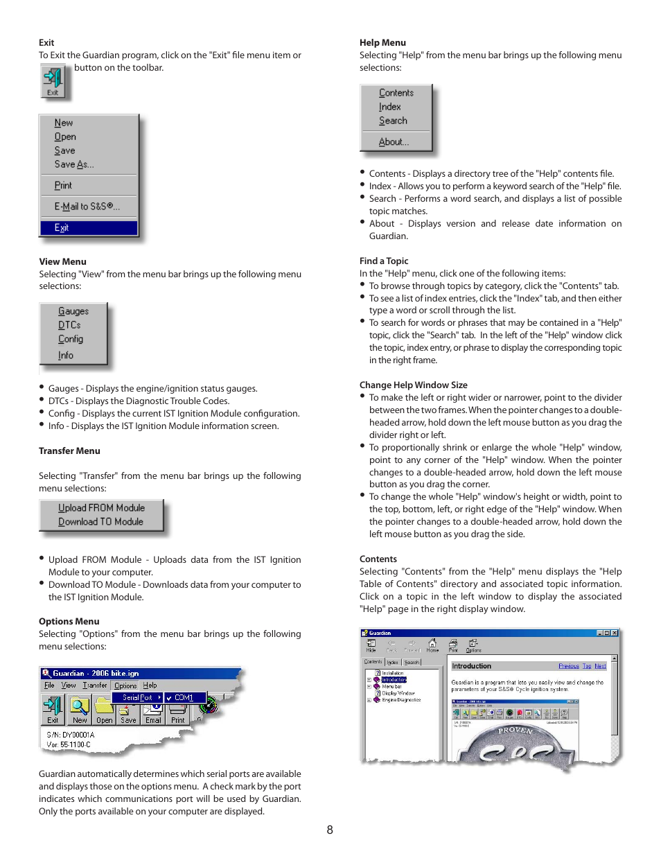 S&S Cycle Cycle Guardian Diagnostic System User Manual | Page 8 / 16