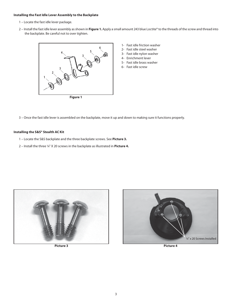 S&S Cycle Flathead Power Super E and G Universal Stealth Air Cleaner Kit for 1936–1992 Big Twin and 1957–1990 XL User Manual | Page 3 / 8