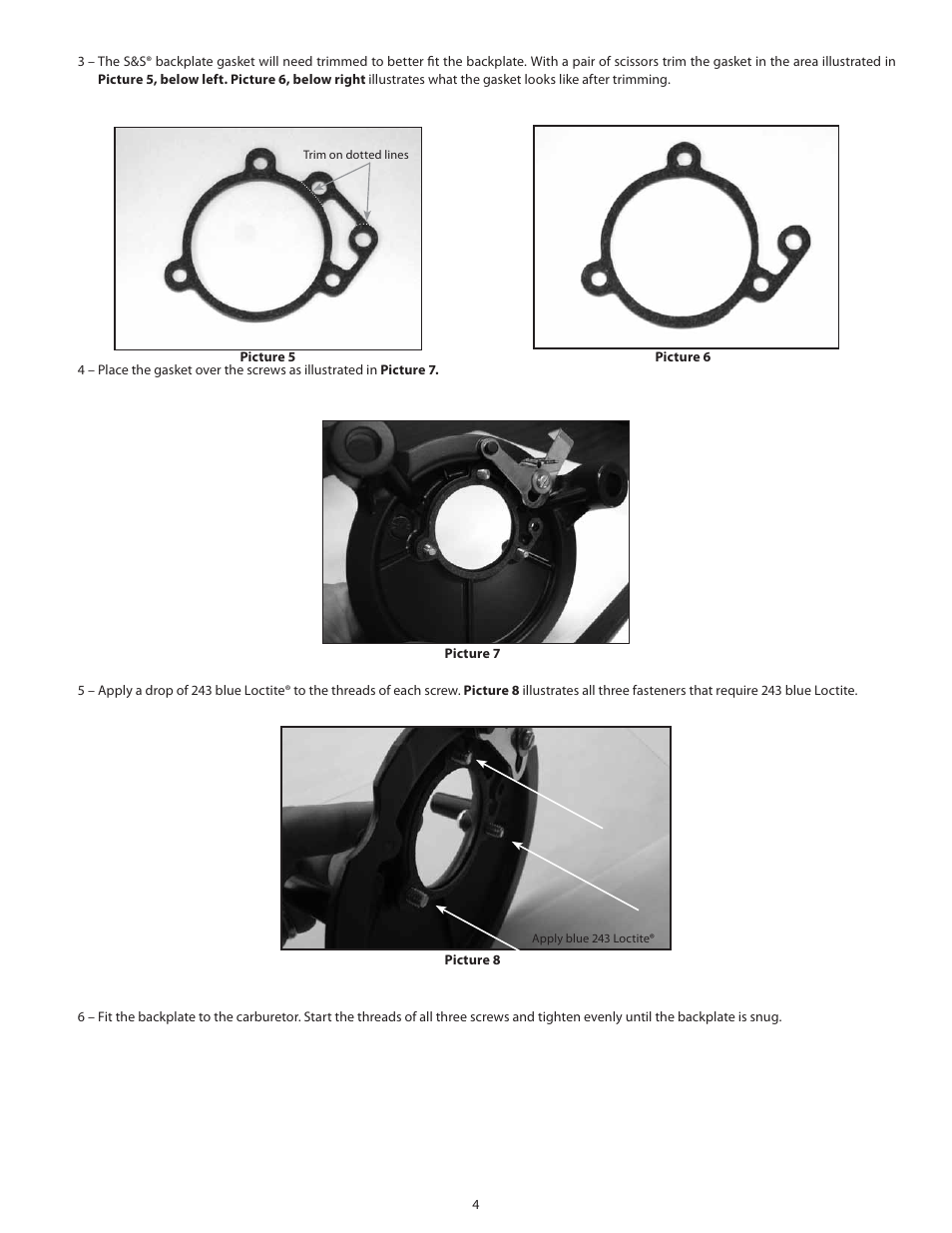 S&S Cycle Flathead Power Super E and G Universal Stealth Air Cleaner Kit for 1936–1992 Big Twin and 1957–1990 XL User Manual | Page 4 / 8