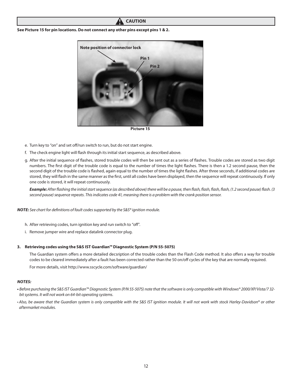 S&S Cycle IST Ignition System for 1984–99 4 1/8 Bore Big Twin Engines User Manual | Page 12 / 16