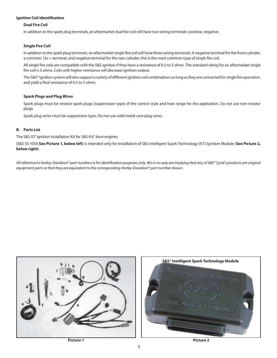 S&S Cycle IST Ignition System for 1984–99 4 1/8 Bore Big Twin Engines User Manual | Page 3 / 16