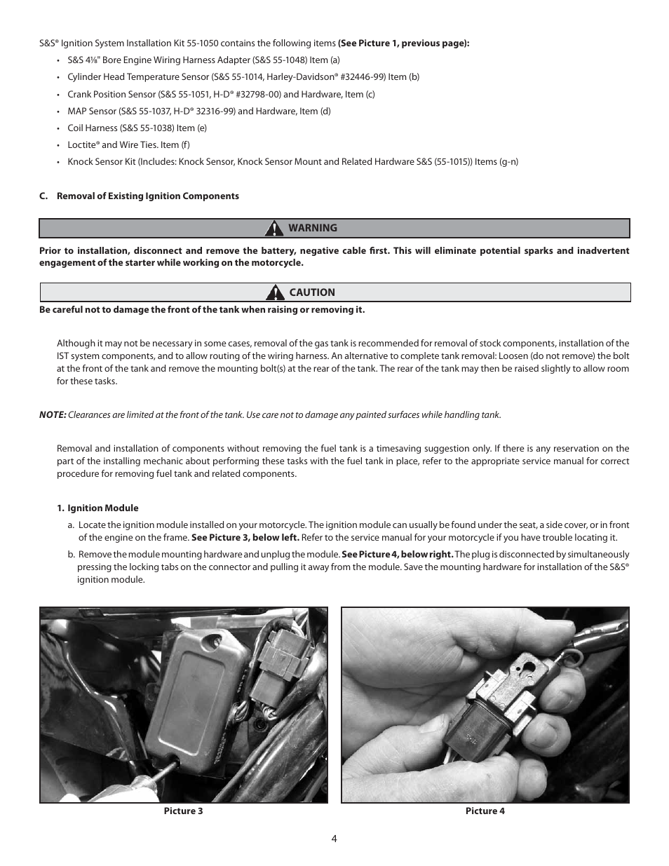 S&S Cycle IST Ignition System for 1984–99 4 1/8 Bore Big Twin Engines User Manual | Page 4 / 16