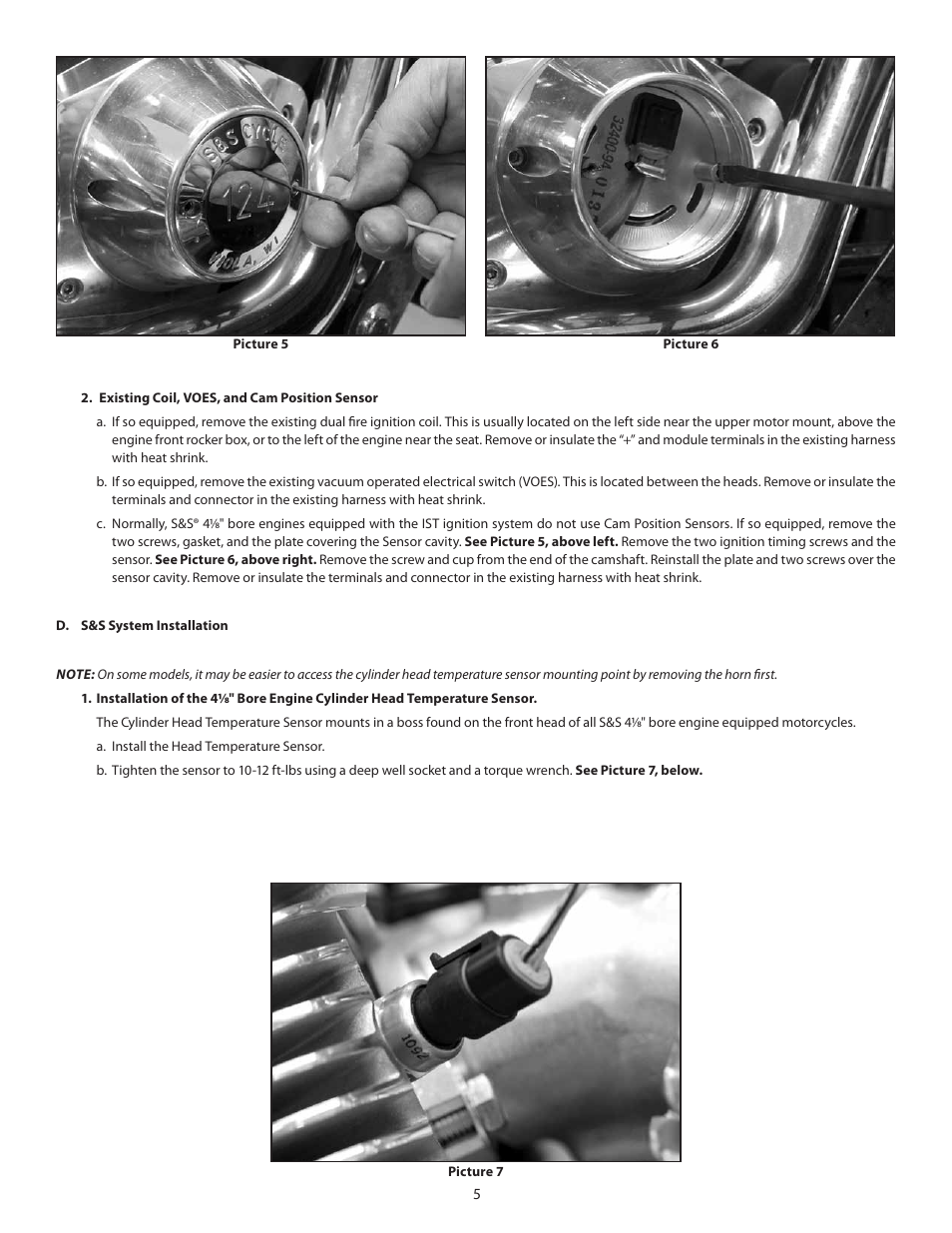 S&S Cycle IST Ignition System for 1984–99 4 1/8 Bore Big Twin Engines User Manual | Page 5 / 16