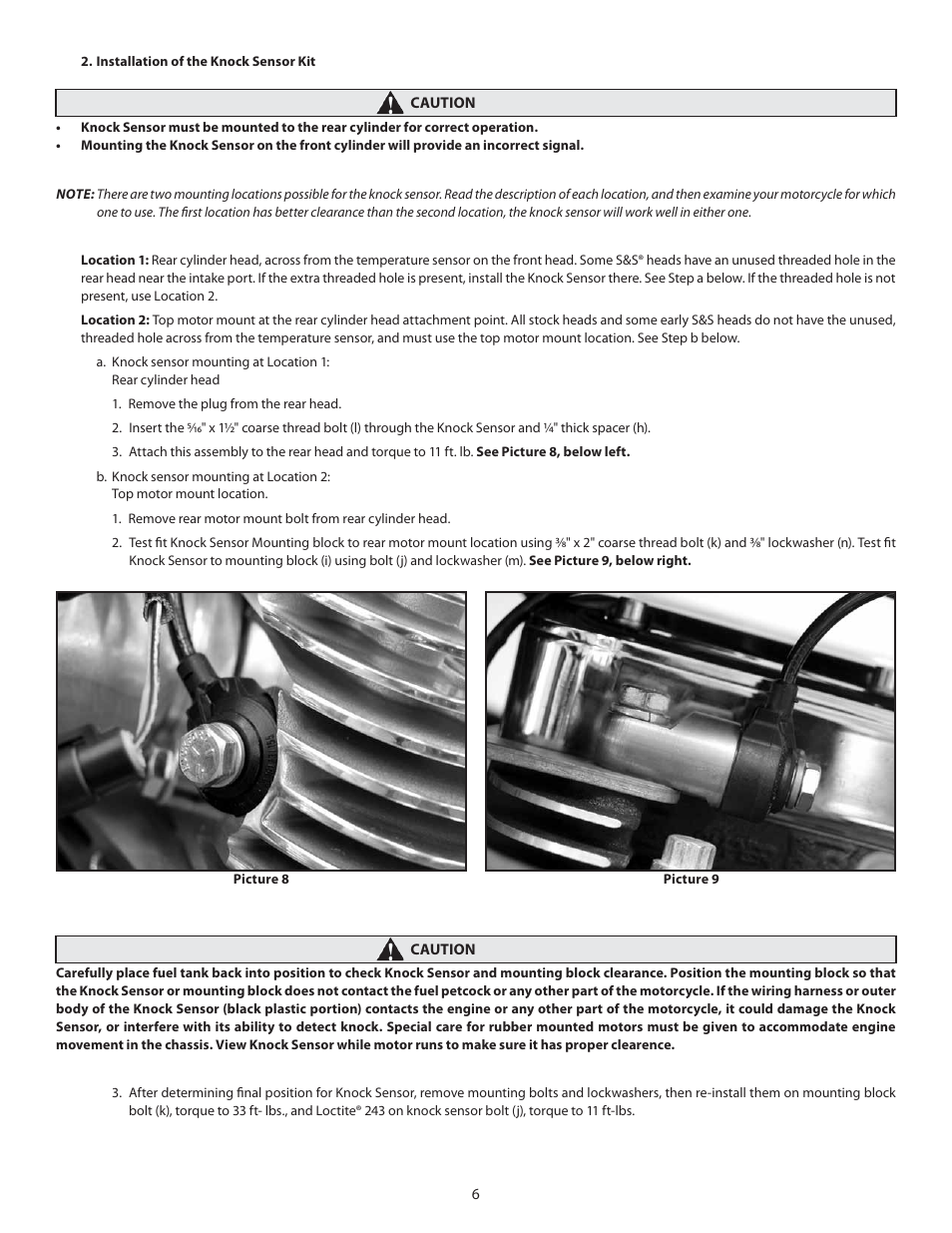 S&S Cycle IST Ignition System for 1984–99 4 1/8 Bore Big Twin Engines User Manual | Page 6 / 16