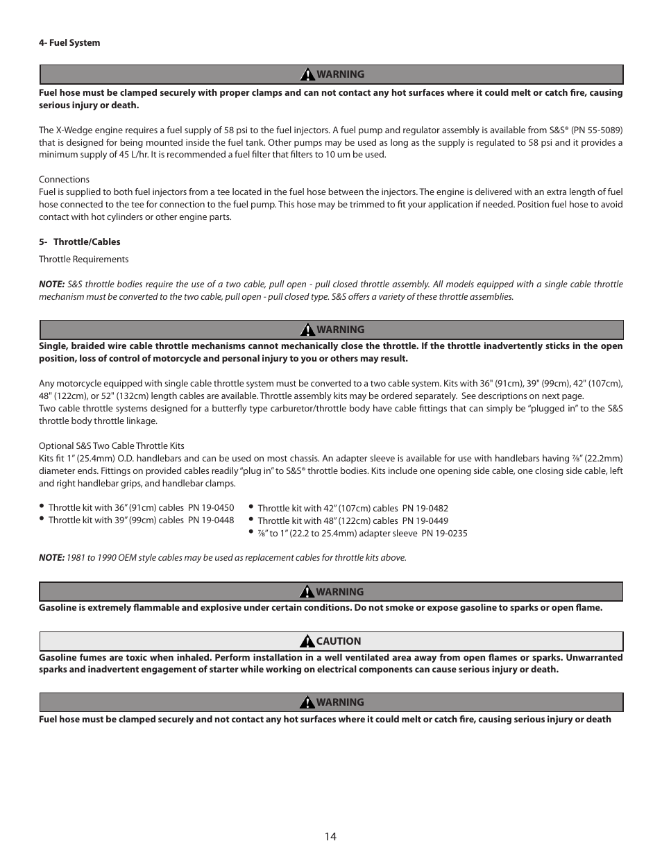 S&S Cycle 49-State Certified X-Wedge Engines User Manual | Page 14 / 20