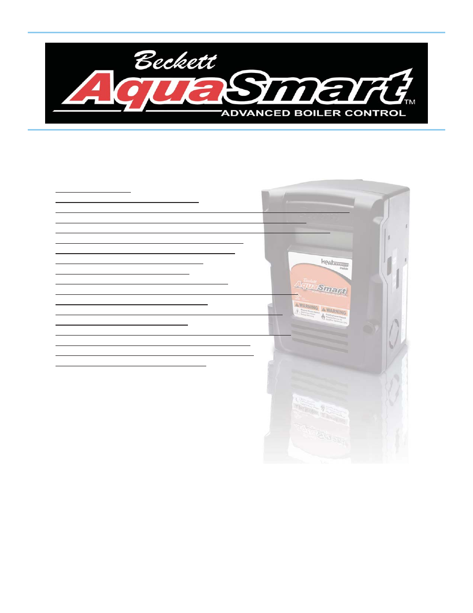 Beckett Boiler User Manual | 4 pages