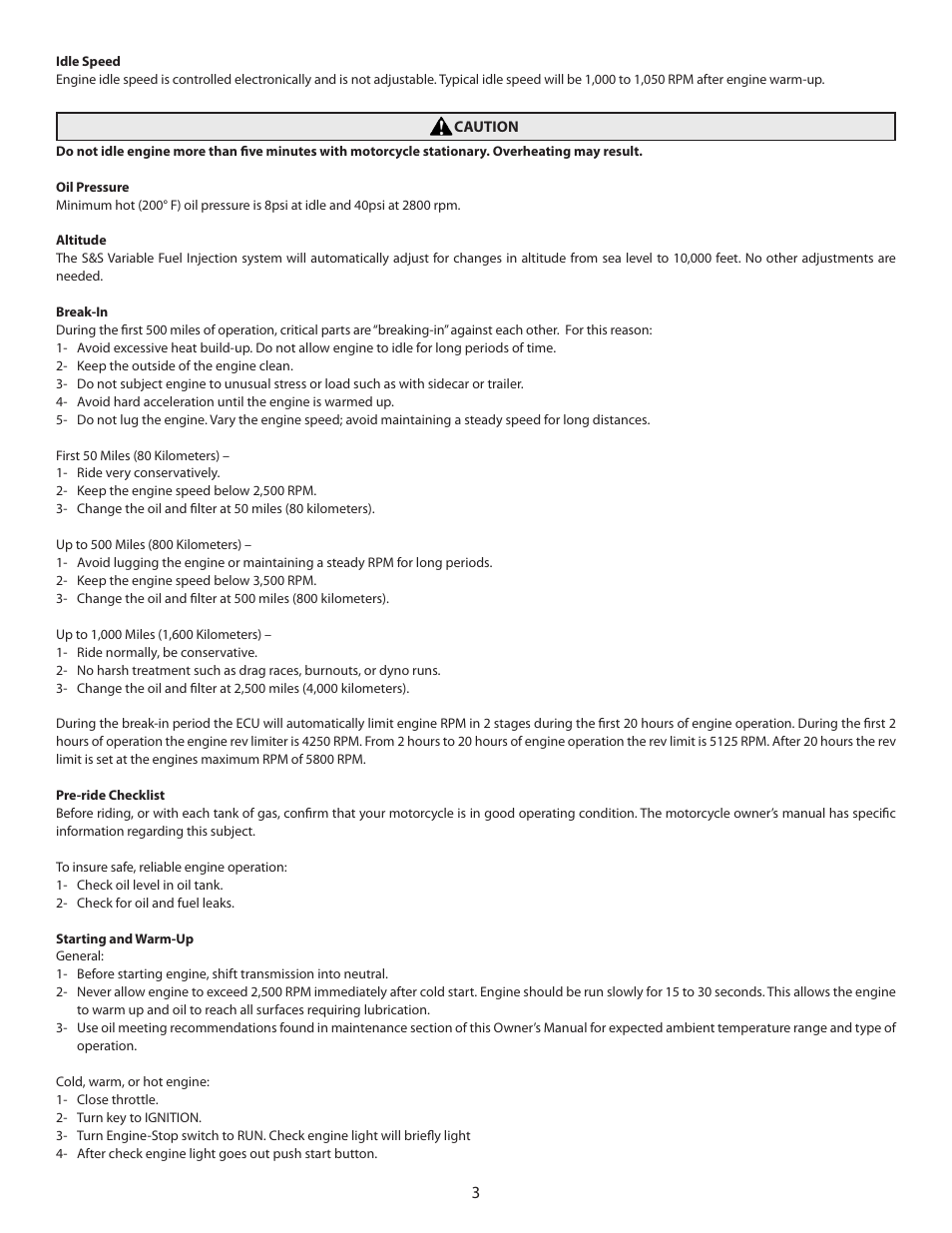 S&S Cycle 49-State Certified X-Wedge Engine User Manual | Page 3 / 8