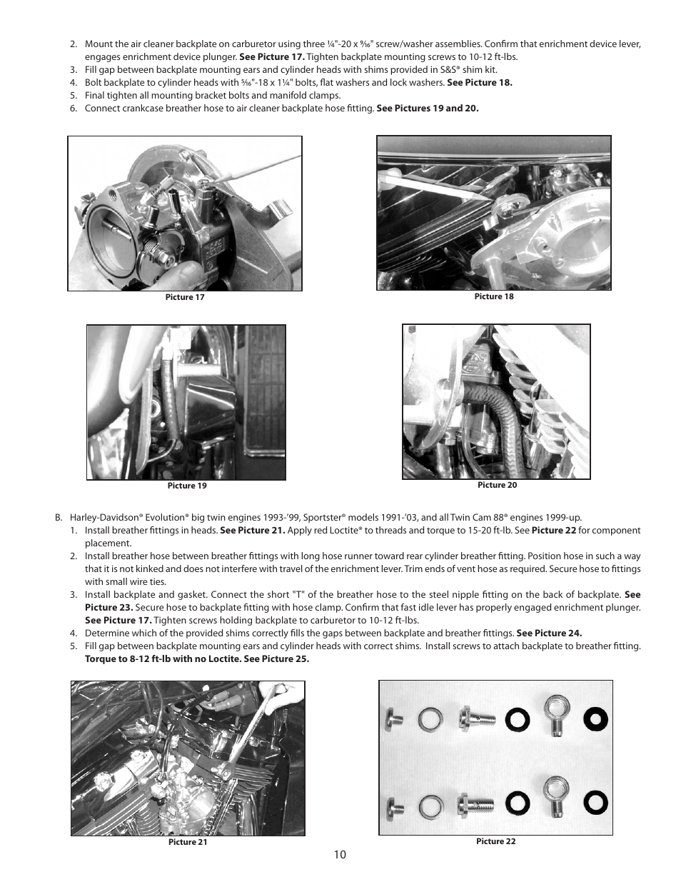 S&S Cycle TÜV Approved Super E Carburetor Kits User Manual | Page 10 / 20