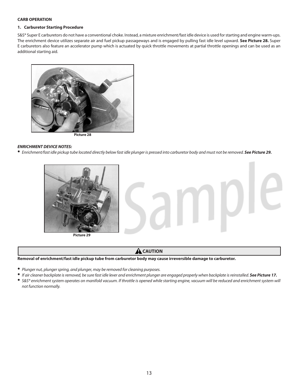 S&S Cycle TÜV Approved Super E Carburetor Kits User Manual | Page 13 / 20
