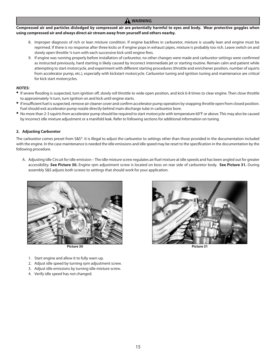 S&S Cycle TÜV Approved Super E Carburetor Kits User Manual | Page 15 / 20