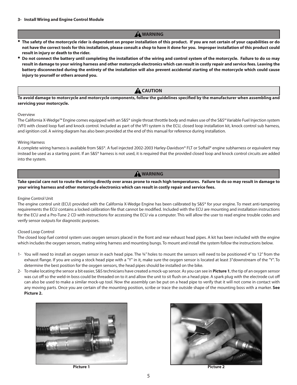 S&S Cycle California X-Wedge Engines User Manual | Page 5 / 20