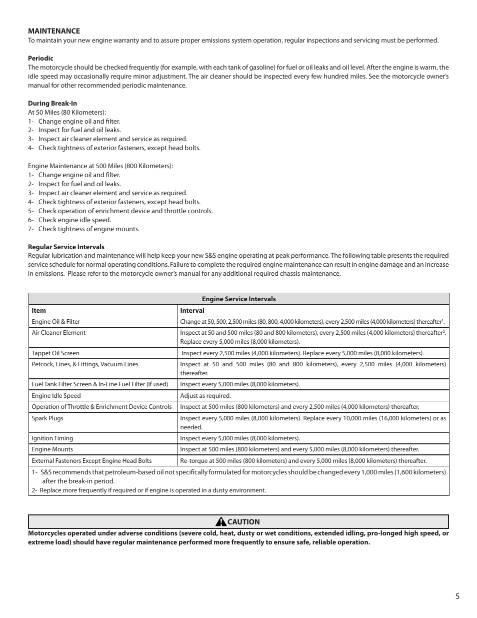 S&S Cycle Replacement Engine User Manual | Page 5 / 8