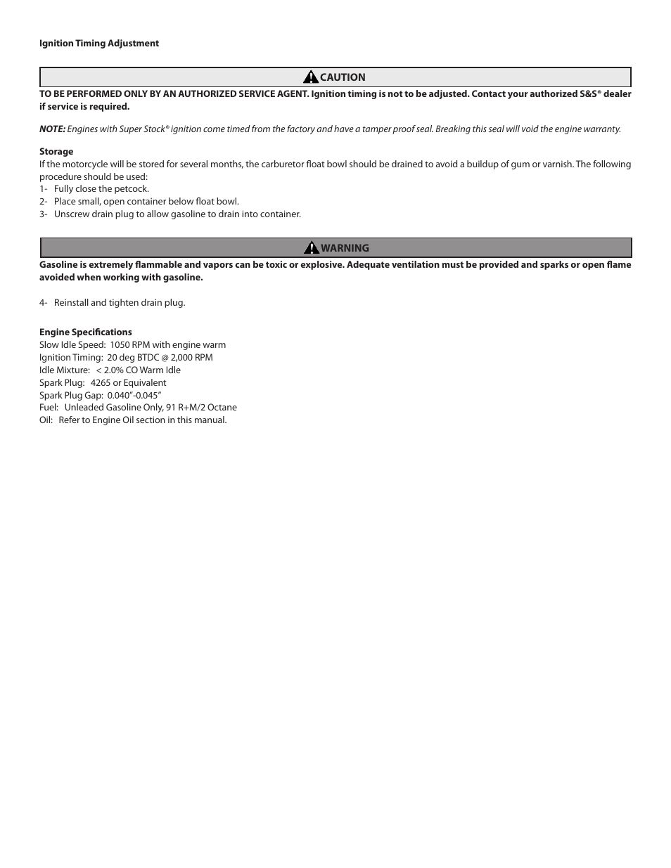 S&S Cycle Replacement Engine User Manual | Page 8 / 8