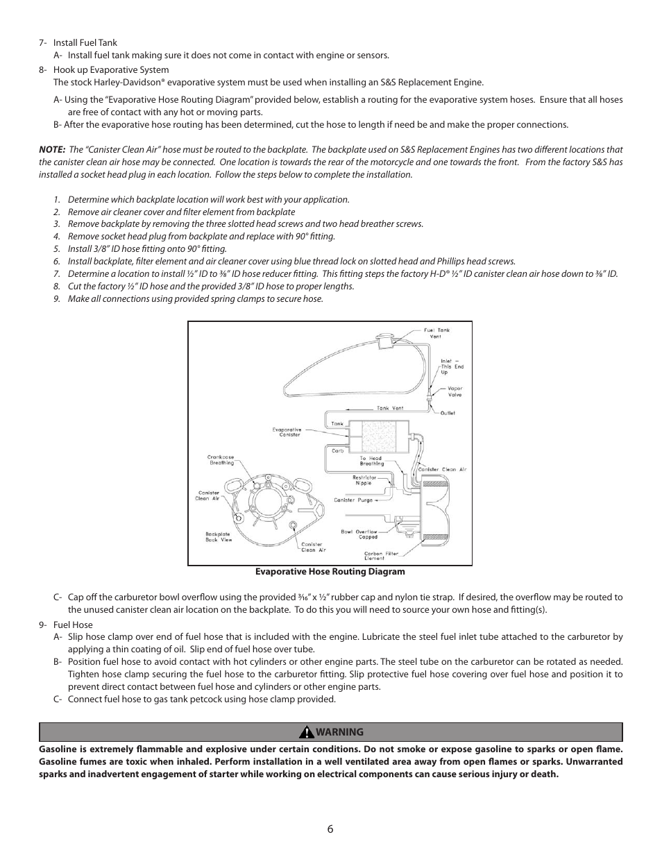 S&S Cycle Replacement Engines Emission-Related User Manual | Page 6 / 8