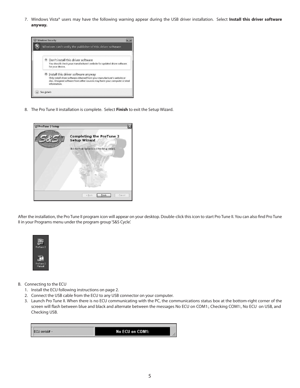 S&S Cycle TUV T124 CLVFI Engine User Manual | Page 5 / 8