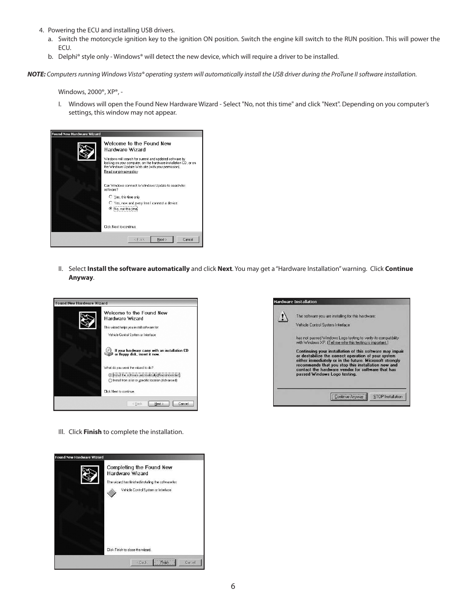 S&S Cycle TUV T124 CLVFI Engine User Manual | Page 6 / 8
