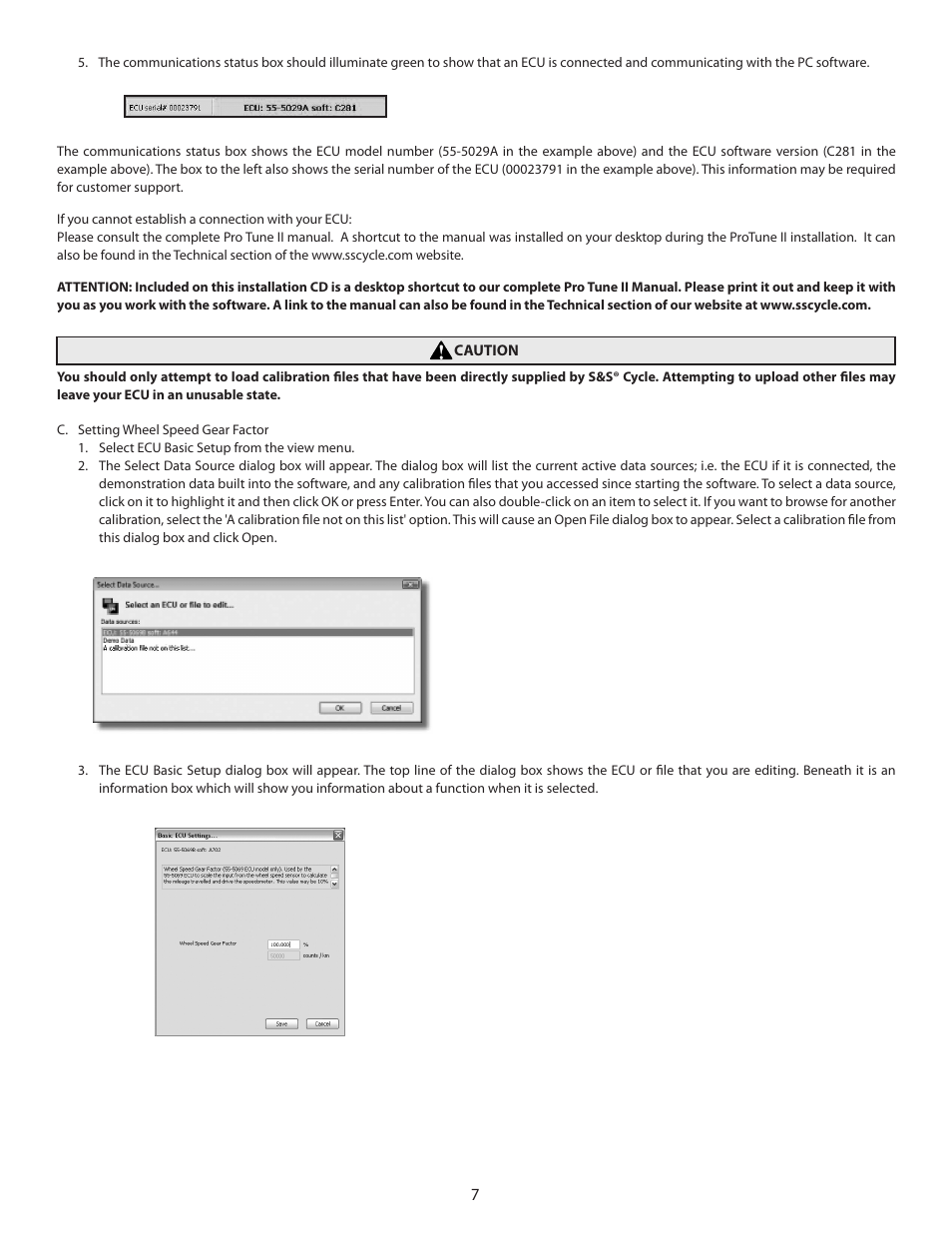 S&S Cycle TUV T124 CLVFI Engine User Manual | Page 7 / 8