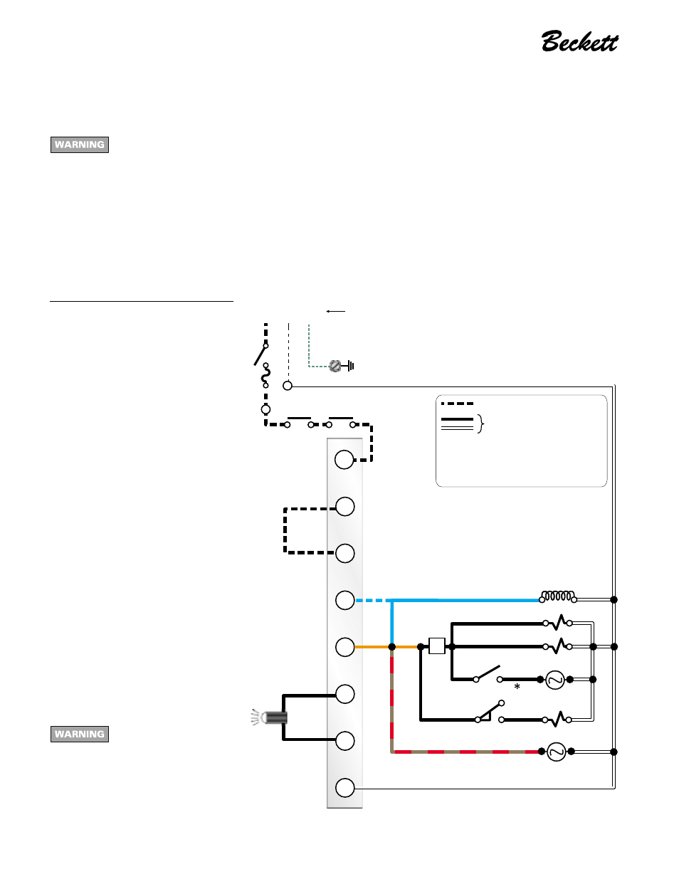 Wire the burner, Instruction manual | Beckett CF 2500/ 3500 User Manual | Page 10 / 16
