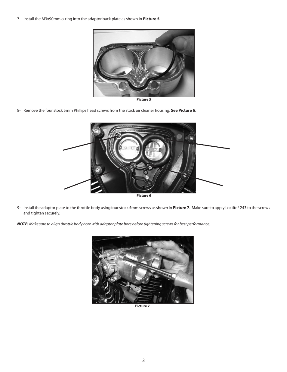 S&S Cycle Teardrop Air Cleaner Kit for 2002-Up Honda VTX 1800 Motorcycles User Manual | Page 3 / 4