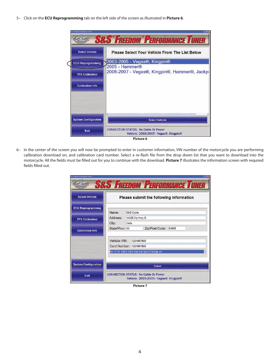 S&S Cycle Freedom Performance Tuner for 2003-07 Victory Motorcycles User Manual | Page 4 / 10