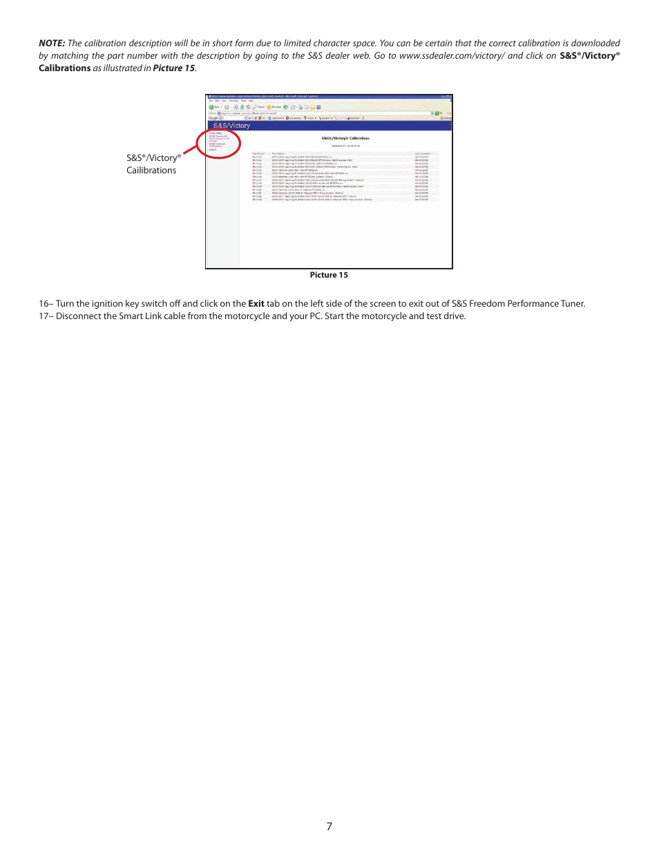 S&S Cycle Freedom Performance Tuner for 2008-Up Victory Motorcycles User Manual | Page 7 / 7