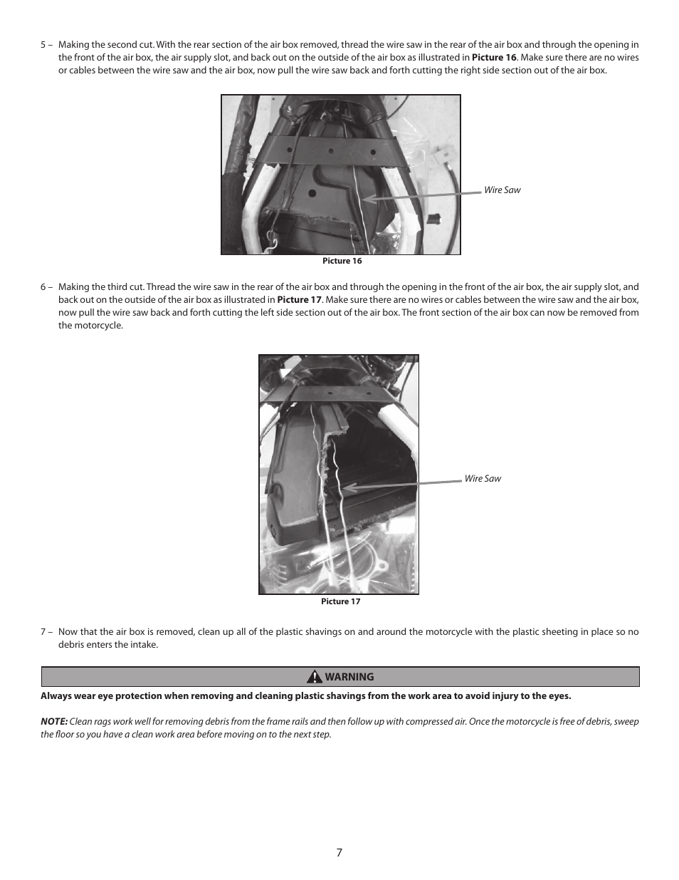 S&S Cycle Billet Air Cleaner Kit PN 106-5131 for Victory Motorcycles User Manual | Page 7 / 16